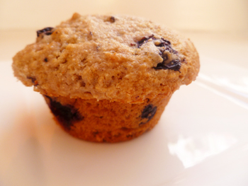 Whole-wheat blueberry muffins