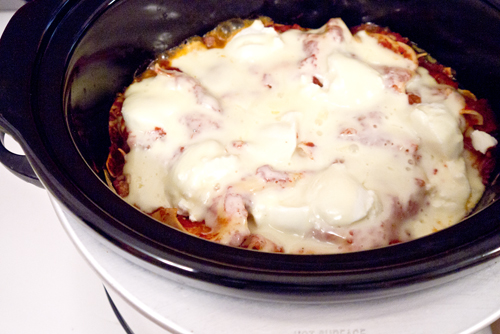 Crock pot lasagna